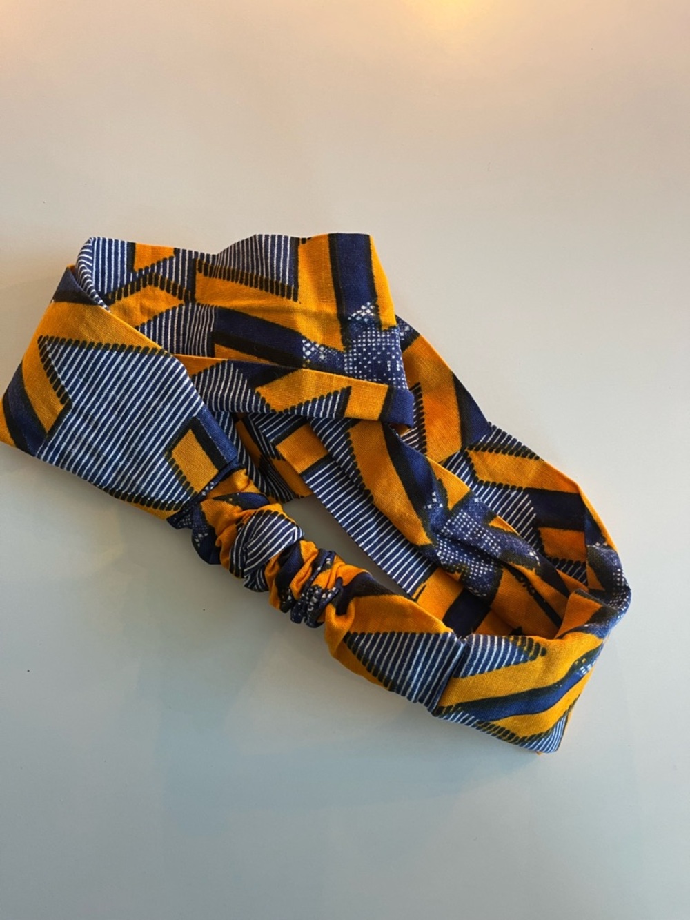 Geometric Print Twist Headband